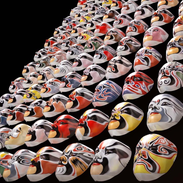 Chinese Opera, 京劇, 京劇面譜, installation, mask