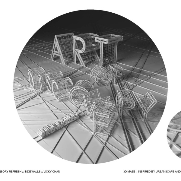 renhotels, renaissance hotel, branding, art, typography, architecture, print, 3d type, wireframe, vicky chan, architecture