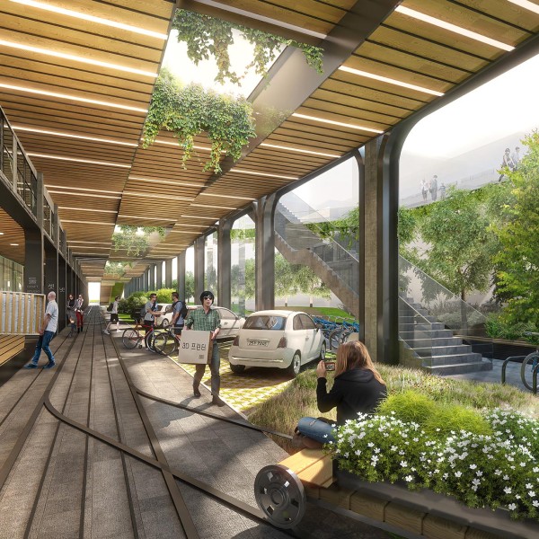 Seun, high line in Korea, 3d print landscape, urban planning, retrofit, factory rehab, seoul, greenwalk, elevated park, sustainable design, architecture, hipster, business evolution