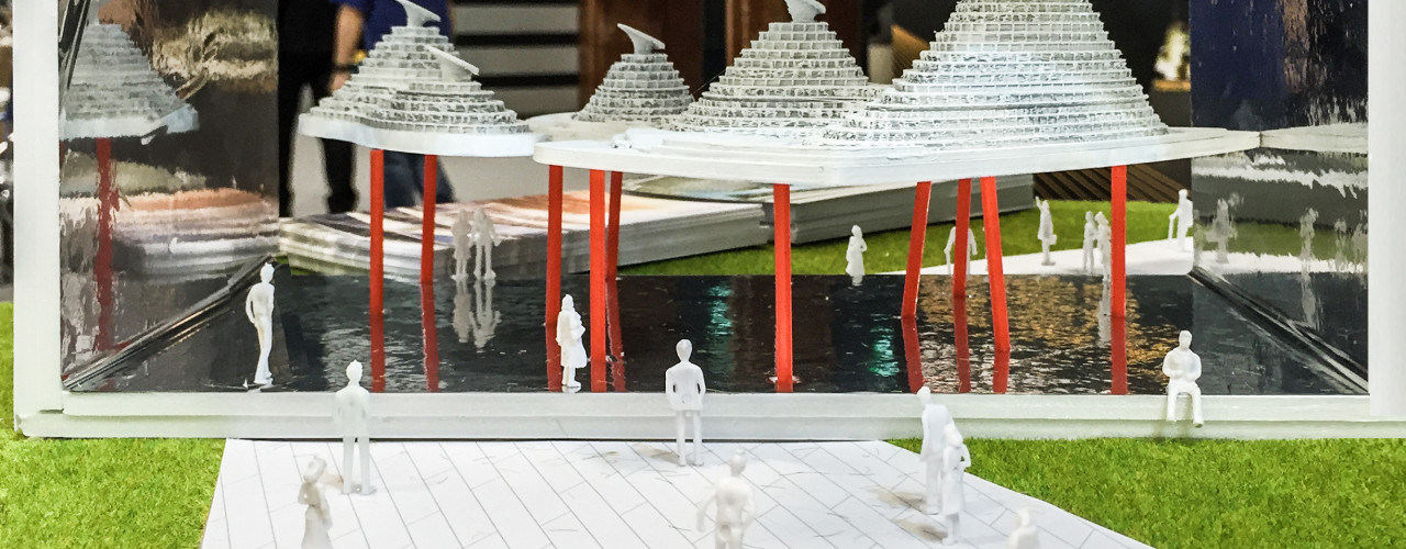 model making, avoid obvious, green, sustainable, architect, architecture, museum, recycled, green