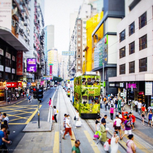 tram, tramways, hong kong, avoid obvious, popup, pop up, mobile architecture, restaurant, shop, runways, interior design, vintage, contextual, old, new, history, preservation, revitalization