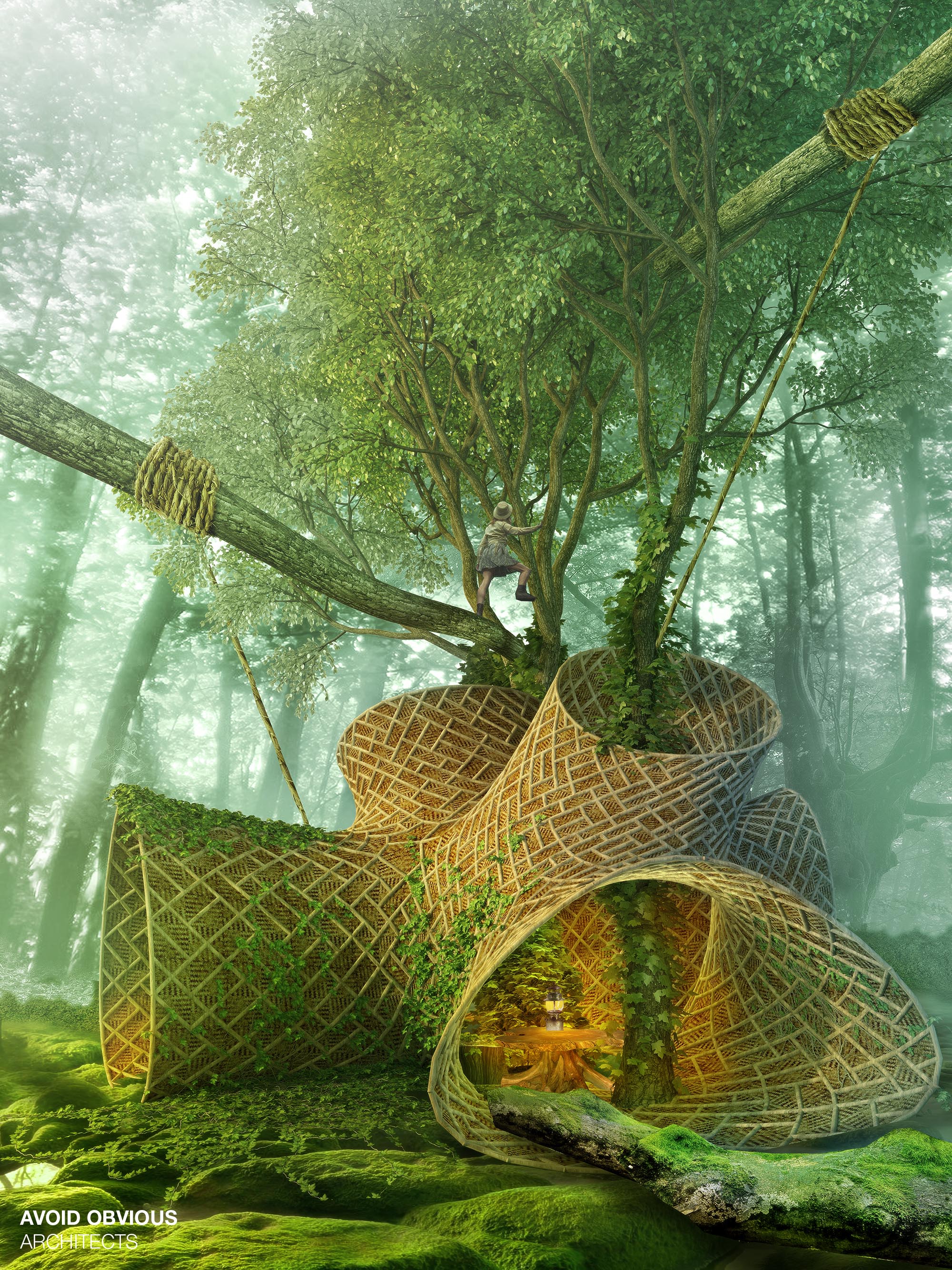 sustainable, architecture, life cycle, material, smart, living, organism, coffee, 3d printing, avoid obvious, masterplan, green, futuristic, ecological, future, bamboo, trees, plants, wood, nature, learning, center