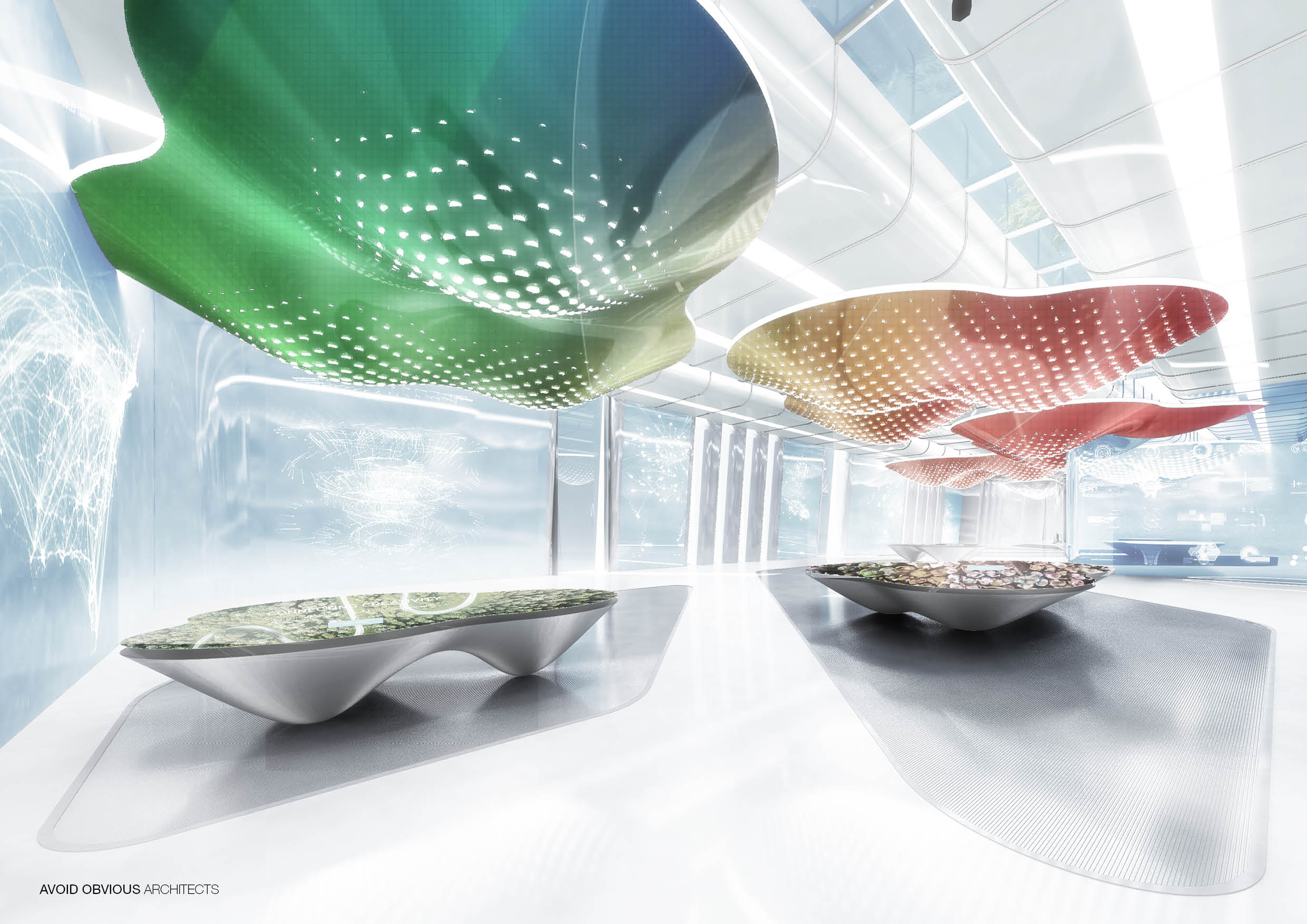Office, Sustainable, customizable, flexible, workplace, future, architecture, interior, design, green, plants, indoors, avoid obvious, aoa, aoarchitect, aviation, air, flying, airline, lobby, exhibition, 2020, garden, fly