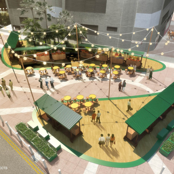 future, city, pedestrization, walk dvrc, hong kong, central, architect, urban, planning, design, landscape, avoid obvious, vicky chan, sustainable, innovative, inclusive, walkable, road, park, plants, bamboo, pavilion